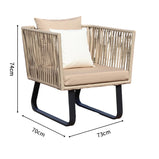 ガーデンソファ　ガーデンテーブル　屋外家具　籐風家具　ラタン風家具　人工ラタン　高密度ウレタンフォーム　PEラタン　カスタマイズ可能　HWZY-M-003