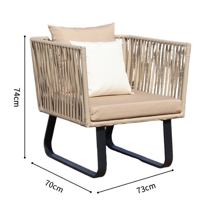 ガーデンソファ　ガーデンテーブル　屋外家具　籐風家具　ラタン風家具　人工ラタン　高密度ウレタンフォーム　PEラタン　カスタマイズ可能　HWZY-M-003