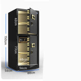 金庫　保管庫　防犯金庫　指紋認証　パスワード入力　タッチパネル　WIFI対応　USBポート　スタイリッシュ　ブラック　ブラウン　BXG-007