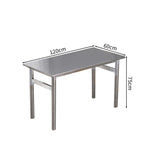 テーブル　ダイニングテーブル　セット　ステンレス鋼　耐荷重　お手入れ簡単　安定感　シンプル　カスタマイズ可能　CZ-M080