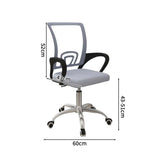 ワークチェア　オフィスチェア　デスクチェア　ミーティングチェア　ループ脚　人間工学　５本脚ベース　肘掛け　リクライニング機能　メッシュ　シンプル　ブラック　BGY-S001