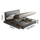 ベッド　寝具　収納ベッド　ウレタンフォーム　ミニマルデザイン　ホワイトグースダウン　引き出し付き　すのこ　トップレザー　カスタマイズ可能　BED-S050