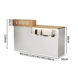 受付カウンター　レジカウンター　受付台　店舗カウンター　シリンダー錠付き　引き出し付き　収納機能　木製　シンプルモダン　ホワイト　マーブル　カスタマイズ可能　JDT-S012