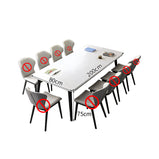 会議テーブル　ミーティングテーブル　会議用テーブル　オフィステーブル　パーティクルボード　ホワイト　シンプル　カスタマイズ可能　HYZ-T124