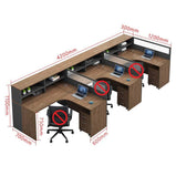 オフィスデスク　事務用デスク　ワークデスク　パソコンデスク　収納棚　サイドキャビネット　トップパネル　ウォールナット　カスタマイズ可能　BGZ-224 