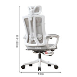 オフィスチェア　チェア　ワークチェア　作業用　オフィス用　ヘッドレスト　リクライニング　昇降　通気性　ラテックス　モダン　シンプル　洗練　ブラック　ホワイト　グレー　BGY-K015  