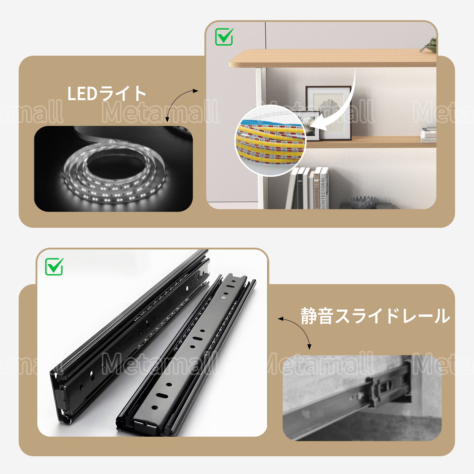 カウンター　受付カウンター　オープン収納　大容量　分類収納　おしゃれ　機能的　ホワイト　ナチュラル　JDT-2210