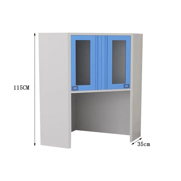 医療棚　医療キャビネット　薬品棚　スチール製　冷間成形鋼　錠付き　シリンダー錠　スライドレール　完全スライドタイプ　ブルー　カスタマイズ可能　metamall