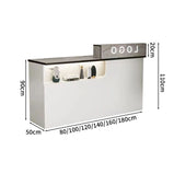 受付カウンター　レジカウンター　受付台　店舗カウンター　シリンダー錠付き　引き出し付き　収納機能　木製　シンプルモダン　ホワイト　マーブル　カスタマイズ可能　JDT-S012