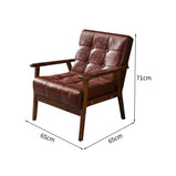 北欧風　シンプル　モダン レトロ　2人掛け　ソファチェア　無垢材 　アパート　マンション　レザーアート　SFY-K-002 kaguyasu