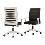 会議室用チェア　ワークチェア　バックパネル　メッシュ生地　昇降椅子　高密度ウレタンフォーム　ラテックスクッション　PP樹脂　キャスター付き　ブラック　BGY-M011