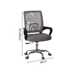 弧状背もたれ　フィット感　ランバーサポート　メッシュ　通気性　リクライニング　五本脚ベース　チェア　オフィスチェア　弾力性　反発力　快適　心地よい　ブラック　グレー　BGY-K-035   kaguyasu