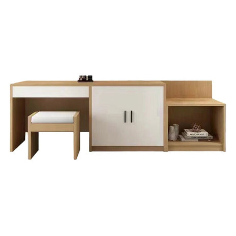 ライティングデスク　ワークデスク　ホテル家具　分類収納　高密度ウレタンフォーム　サイドキャビネット　シンプル　ナチュラル　カスタマイズ可能　JDGZ-M-002