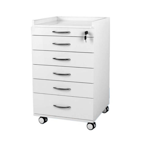 医療用ワゴン　医療用キャビネット　ドクターキャビネット　歯科用ワゴン　キャスター付き　錠付き　スライドレール　道具トイレ付き　ホワイト　カスタマイズ可能　metamall