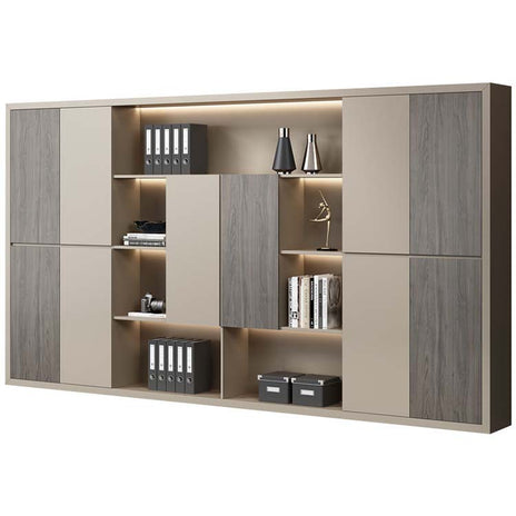 収納棚　大容量　整理棚　オフィスキャビネット　ファイリングキャビネット　分類収納　収納力抜群　台輪付き　メラミン化粧板　インテリア　CWG-M-093