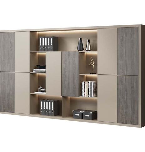 収納棚　大容量　整理棚　オフィスキャビネット　ファイリングキャビネット　分類収納　収納力抜群　台輪付き　メラミン化粧板　インテリア　CWG-M-093