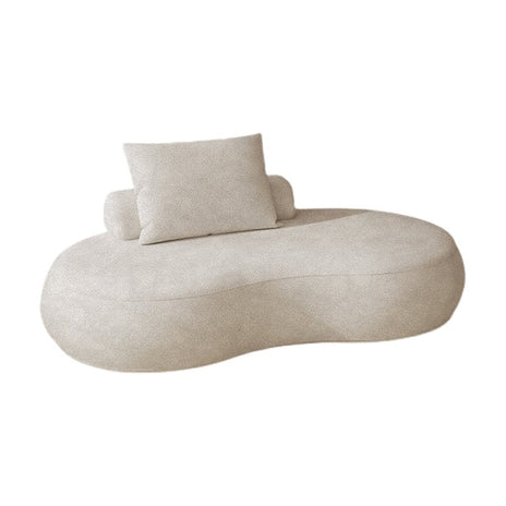 待合室ソファーセット　ポリエステル生地　シック　高密度ウレタンフォーム　クッション付き　シリコンフィル　ベージュ　カスタマイズ可能　BSF-M062