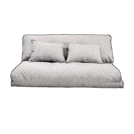 リビングソファ　フロアソファ　圧迫感の少ないデザイン　高密度ウレタンフォーム　シリコンフィル　リクライニング機能　ポリエステル生地　ベージュ　カスタマイズ可能　metamall