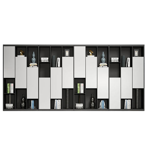 エコ素材　分類収納　オフィス収納　収納キャビネット　ファイリングキャビネット　書類整理棚　シンプル　モダン　ホワイト　カスタマイズ可能　CWG-M039