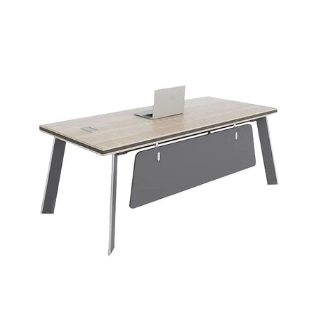 執務用　テーブル　エグゼクティブデスク　社長机　役員テーブル　オフィスデスク　配線ボックス　サイドキャビネット　通気孔　アルミ合金　ゆとり　おしゃれ　ナチュラル　カスタマイズ可能　LBZ-M056　metamall