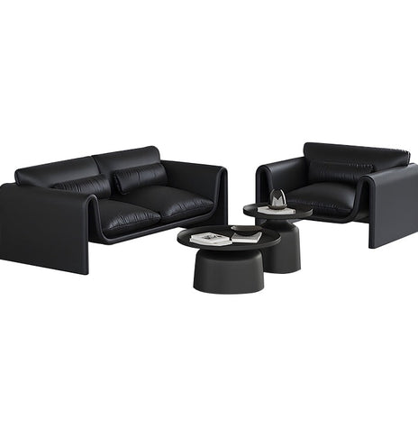 ソファ　応接ソファ　リビングソファ　パイン材　PP綿　シンプル　クッション　シリコーンレザー　ゆとり　1人掛け　2人掛け　３人掛け　カスタマイズ可能　JDSF-M012 metamall