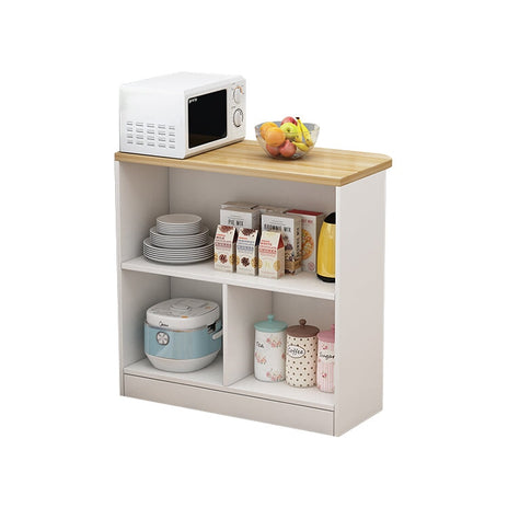 収納キャビネット　カウンターテーブル　メラミン化粧板　収納スペース　分類収納　R加工　ねじれにくい　ホワイト　カスタマイズ可能　metamall