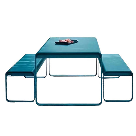 アウトドア　セット　デスク　椅子　チェア　合金製　屋外　シンプル　座り心地　焼付ワニス　マット質感　イエロー　カスタマイズ可能　metamall