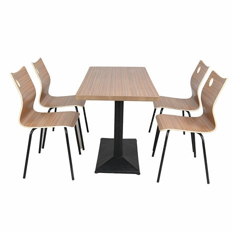 応接セット　店舗用　業務用　木目調　ステンレスベース　背もたれ　角丸　ナチュラル　1人掛け　ナチュラル　カスタマイズ可能　JDZH-M-031