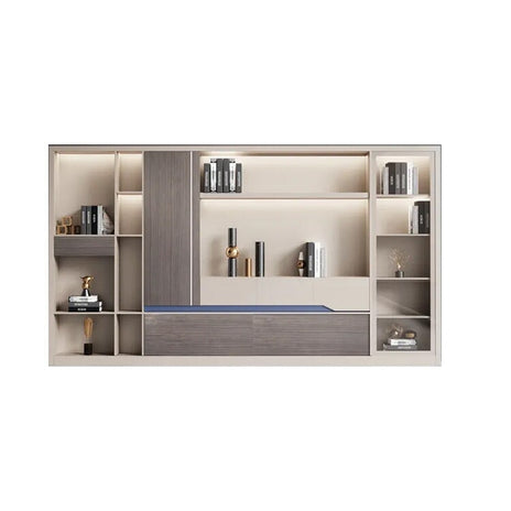 高級キャビネット　オフィスキャビネット　ファイリングキャビネット　木製書庫　書類整理棚　メラミン化粧板　無臭無害　傷・汚れに強い　お手入れ簡単　高級感　シャンパン　CWG-M030