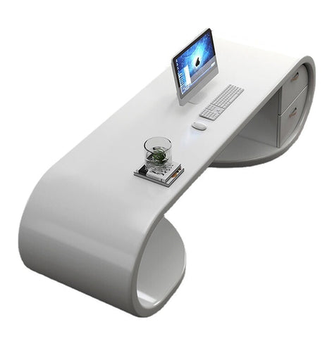 高級　デスク　重厚感　エグゼクティブデスク　プレジデントデスク　デザイナーズ　重厚感　高耐荷重　長持ちしやすい　ホワイト　カスタマイズ可能　LBZ-M021