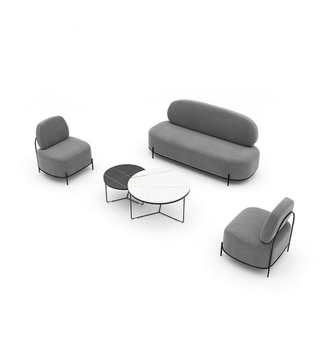 ソファ　応接ソファ　リビングソファ　ウレタン　PP綿　シェルパフリース　おしゃれ　モダン　丸み　1人掛け　2人掛け　３人掛け　カスタマイズ可能　JDSF-M013 metamall