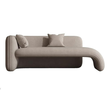 ソファ　カウチソファ　リビングソファ　パイン材　フリース生地　ウレタン　おしゃれ　シンプル　ミニマリズム風　ベージュ　カスタマイズ可能　metamall