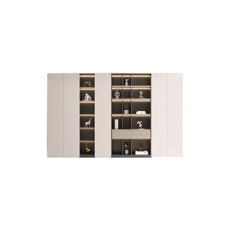 キャビネット　オフィス収納　オフィスキャビネット　書類整理棚　ファイリングキャビネット　ハイグレート感　プッシュオープン扉　LEDテープライト　分類収納　チャコールグレー　カスタマイズ可能　CWG-M022