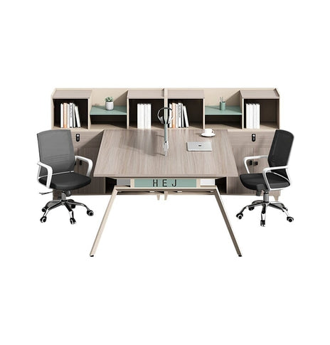 かっこいい オフィス デスク　シンプルモダン　ナチュラルテイスト　メラミン化粧板　サイドキャビネット　分類収納　スチール脚　ハの字構造　ダイヤル錠　シャビーグレー　カスタマイズ可能　BGZ-M051