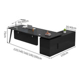 デスク　役員デスク　エグゼクティブ　広い天板　キャビネット　大容量　スチールフレーム　幕板　配線穴キャップ　落ち着き　木目調　LBZ-C064