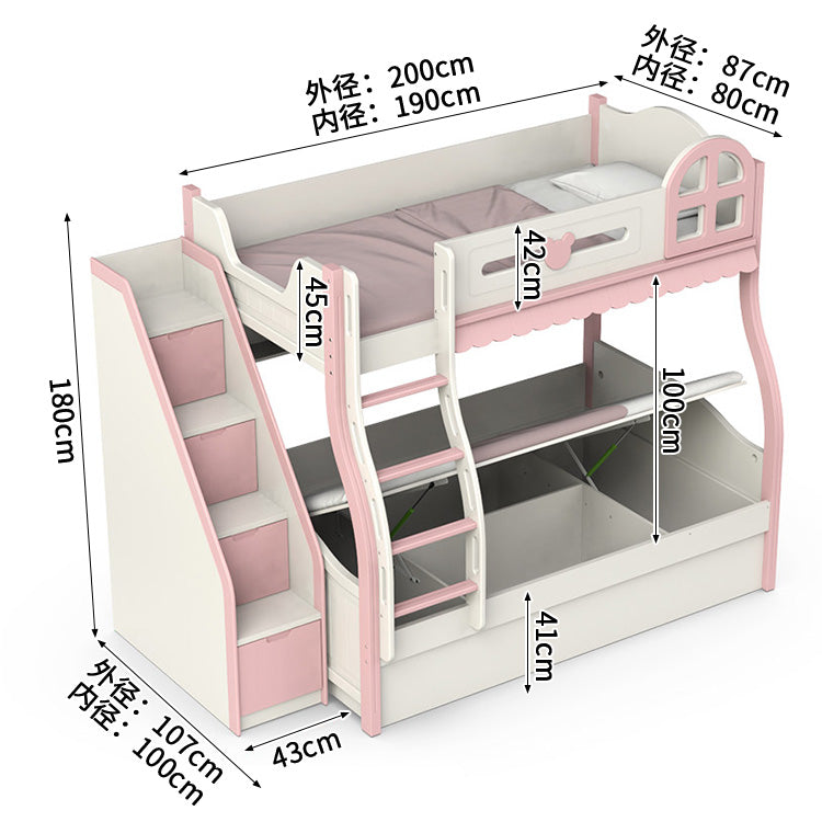 二段ベッド　寝具　多機能付き　落下防止ガード　はしご　引き出し付き　R加工　エコ素材　通気性バックパネル　カスタマイズ可能　SCC-S057