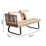 ガーデンソファ　ガーデンテーブル　屋外家具　籐風家具　ラタン風家具　人工ラタン　高密度ウレタンフォーム　PEラタン　カスタマイズ可能　HWZY-M-003