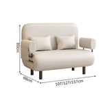 折りたたみ式　ローソファー　カウチソファ　ソファベッド　二人掛け　リクライニング　人間工学　サイド収納　炭素鋼フレーム　コンパクト　オレンジ　BSF-K038 - kaguyasu