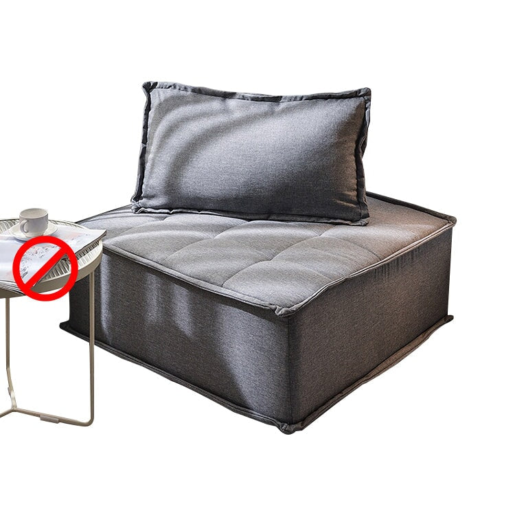 ソファ　ブロックソファ　カジュアル　ポリエステル生地　シープボア生地　リネン生地　お手入れ簡単　高密度ウレタンフォーム　シリコンフィル　ヘたりにくい　ホワイト　カスタマイズ可能　metamall