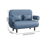 折りたたみ式　ローソファー　カウチソファ　ソファベッド　二人掛け　リクライニング　人間工学　サイド収納　炭素鋼フレーム　コンパクト　オレンジ　BSF-K038 - kaguyasu