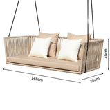 ガーデンソファ　ガーデンテーブル　屋外家具　籐風家具　ラタン風家具　人工ラタン　高密度ウレタンフォーム　PEラタン　カスタマイズ可能　HWZY-M-003