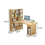 エコ板材　Ｒ仕上げ　Ｌ字型天板　多段式収納棚　機能的　デスク　パソコンデスク　作業用　コーナー設置　シンプル　簡素　実用　カスタマイズ可能　BGZ-K-164   