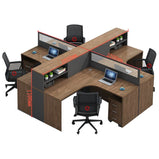 オフィスデスク　事務用デスク　ワークデスク　パソコンデスク　収納棚　サイドキャビネット　トップパネル　ウォールナット　カスタマイズ可能　BGZ-224 