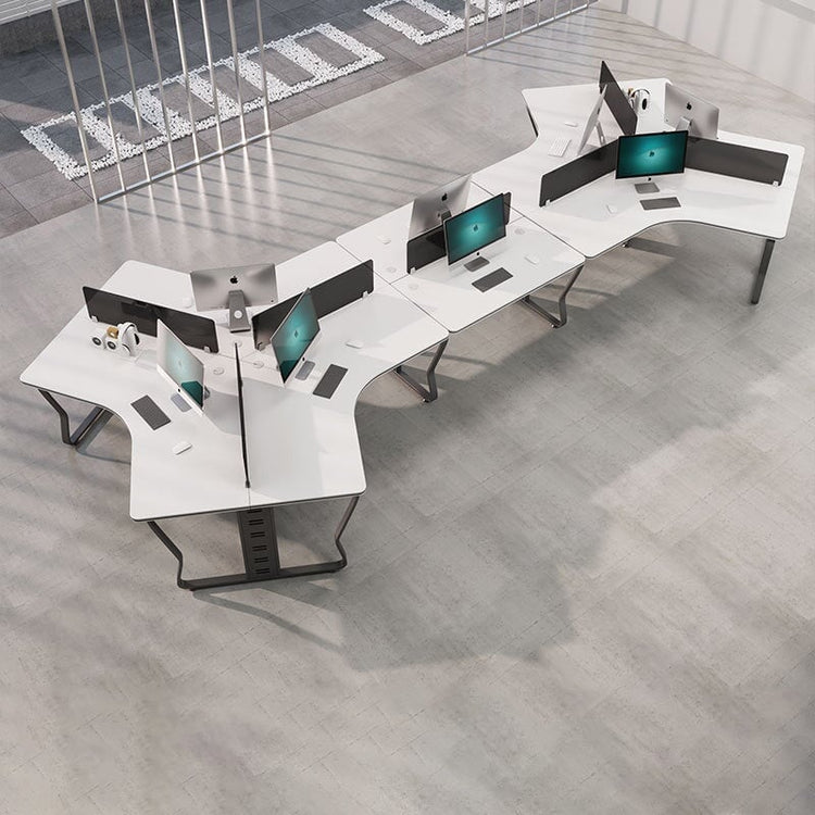 (東京エリア限定　組立代行サービス付きでお届けします)　オフィスデスク U字型オフィスデスク オフィステーブル ワークデスク キャビネット付きタイプ選択可 3/5/6/7/8/10人用可 事務机　BGZ-M-015-kc