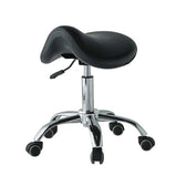 椅子　チェア　業務用　鞍馬チェア　レザー式　回転可能　昇降スツール　合金製の脚　キャスター付き　ホワイト　ブラック　ホワイト　カスタマイズ可能　YLYZ-M-004