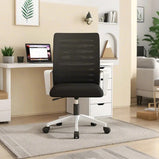 会議室用チェア　ワークチェア　バックパネル　メッシュ生地　昇降椅子　高密度ウレタンフォーム　ラテックスクッション　PP樹脂　キャスター付き　ブラック　BGY-M011