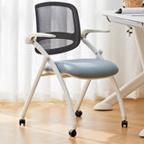 快適　弾力性　柔軟性　オフィスチェア　折り畳み式　跳ね上げ式アームレスト　人間工学　高反発ウレタン　厚み　クッション　ホワイト　ブラック　BGY-M026