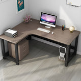 オフィスデスク　事務机　事務用デスク　パソコンデスク　ワークデスク　デスク　配線穴　サイドキャビネット　木目調　BGZ-120 