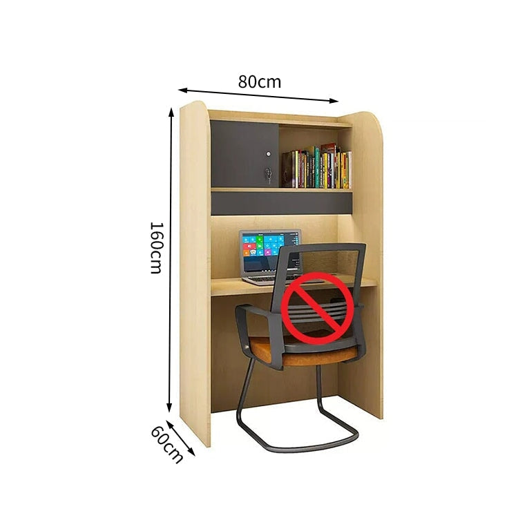 オフィスデスク　書斎デスク　事務机　木目調　　オープン収納　シリンダー錠付き　R仕上げ　グレー　ナチュラル　シンプル　カスタマイズ可能　BGZ-M-126　metamall