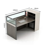 オフィスデスク　パソコンデスク　事務デスク　配線穴付き　ダイヤル錠付き　パネル脚　扉付き収納　シンプル　グレー　カスタマイズ可能　BGZ-M-137　metamall